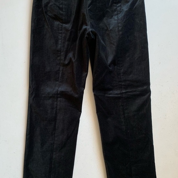 J Crew Tall Black Velvet Kate Slim-Fit Pant Size 4 Tall - Picture 9 of 17